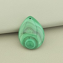 картинка Кулон Малахит 32x25мм от магазина Wolves