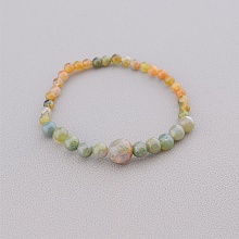 картинка Браслет 'SUNSTONES' Яшма 17 см от магазина Wolves