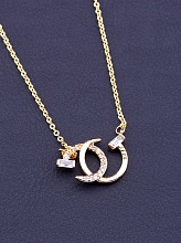 картинка Подвеска 'XUPING' Фианит 45 см (позолота 18к) от магазина Wolves