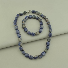 картинка Бусы+Браслет Содалит 44 см от магазина Wolves