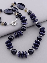 картинка Бусы Каирская ночь Агат 67 см от магазина Wolves