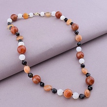 картинка Бусы 'SUNSTONES' Сердолик Агат 54 см от магазина Wolves