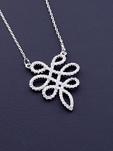 картинка Подвеска 'XUPING' Фианит 40 см (родий) от магазина Wolves