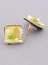 картинка Серьги 'Hand Made' Перламутр Бижутерный сплав от магазина Wolves