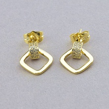 картинка Серьги 'XUPING' Фианит  (позолота 18к (лимонная)) от магазина Wolves