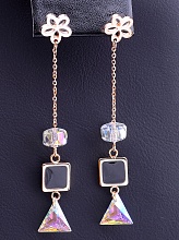 картинка Серьги 'Fashion' Сrystal (позолота 18к) от магазина Wolves