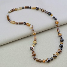 картинка Бусы 'SUNSTONES' Агат 66 см от магазина Wolves