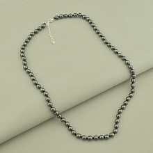 картинка Бусы 'SUNSTONES' Гематит Серебро(925) 52 см от магазина Wolves