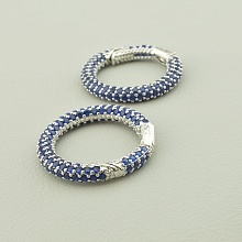 картинка Замочек с фианитом с родиевым покрытием от магазина Wolves