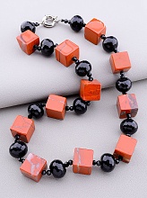 картинка Бусы Яшма Чешский хрусталь 50 см от магазина Wolves