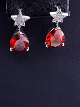 картинка Серьги 'Big Dipper' Фианит (родий) от магазина Wolves