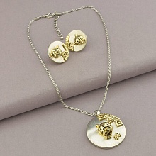 картинка Подвеска+Серьги 'Abella' Фианит 41 см от магазина Wolves