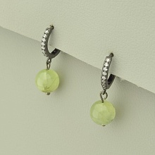 картинка Серьги 'SUNSTONES' Пренит  (хром) от магазина Wolves