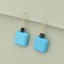 картинка Серьги 'SUNSTONES' Бирюза от магазина Wolves