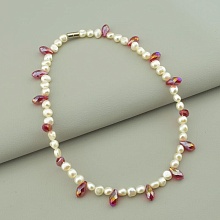 картинка Подвеска 'SUNSTONES' Жемчуг Чешский хрусталь 35 5 см от магазина Wolves