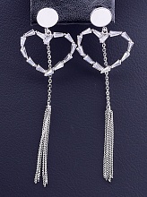 картинка Серьги 'XUPING' Фианит  (родий) от магазина Wolves