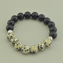 картинка Браслет 'SUNSTONES' Шунгит Яшма 18 см от магазина Wolves