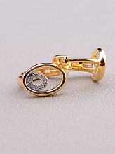 картинка Серьги Фианит 'XUPING' (позолота-родий) от магазина Wolves