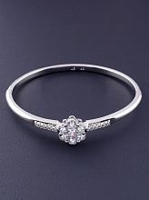 картинка Браслет 'XUPING' Фианит 17 см (родий) от магазина Wolves