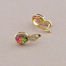 картинка Серьги 'XUPING' Фианит (позолота 18к) от магазина Wolves