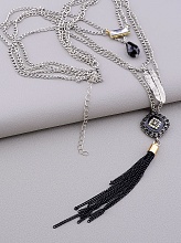 картинка Подвеска 'FJ' Сrystal Бижутерный сплав 60 см от магазина Wolves