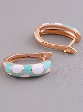 картинка Серьги 'Pataya' Эмаль (позолота 18к) от магазина Wolves