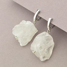 картинка Серьги 'SUNSTONES' Горный хрусталь Серебро(925) от магазина Wolves