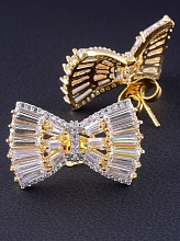 картинка Серьги 'XUPING' Фианит  (позолота 18к) от магазина Wolves