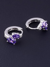 картинка Серьги 'XUPING' Фианит (родий) от магазина Wolves