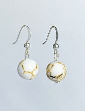 картинка Элитные Серьги Варисцит (белый) №1 от магазина Wolves