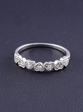 картинка Кольцо 'Big Dipper' Фианит (родий) от магазина Wolves