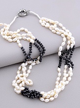 картинка Бусы Жемчуг Чешский хрусталь 49 см от магазина Wolves