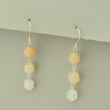 картинка Серьги 'SUNSTONES' Агат Серебро(925) от магазина Wolves