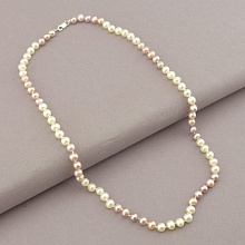 картинка Бусы 'SUNSTONES' Жемчуг Серебро(925) 45 см от магазина Wolves