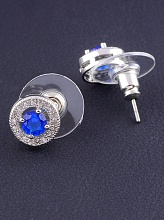 картинка Серьги 'Big Dipper' Фианит (родий) от магазина Wolves