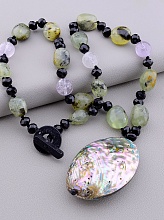 картинка Бусы Галиотис Чешский хрусталь Пренит 45 см от магазина Wolves