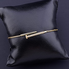 картинка Браслет 'Saiya' Фианит 17 см (позолота 18к (лимонная)) от магазина Wolves