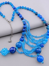 картинка Бусы 'SUNSTONES' Агат Чешский хрусталь 58 см от магазина Wolves