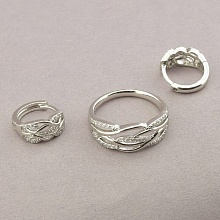 картинка Подвеска+Кольцо 'XUPING' (родий) от магазина Wolves