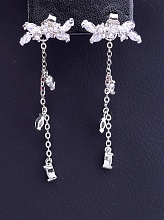 картинка Серьги 'FJ' Фианит  (гипоаллергенное) от магазина Wolves