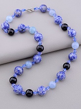 картинка Бусы Содалит Агат Кварц 52 см от магазина Wolves