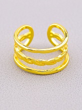 картинка Кольцо 'FJ' Сrystal Бижутерный сплав от магазина Wolves