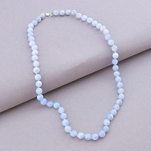 картинка Бусы 'SUNSTONES' Сапфирин Серебро(925) 45 см от магазина Wolves