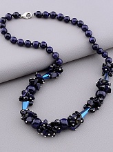 картинка Бусы Каирская ночь Чешский хрусталь 51 см от магазина Wolves