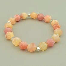 картинка Браслет 'SUNSTONES' Сердолик Серебро(925) 18 см от магазина Wolves