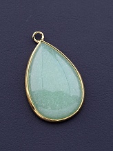 картинка Кулон Нефрит 35x20мм от магазина Wolves
