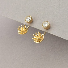 картинка Серьги 'XUPING' Фианит (позолота 18к) от магазина Wolves