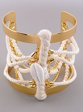 картинка Браслет 'FJ' Ракушка Агат 18 см от магазина Wolves