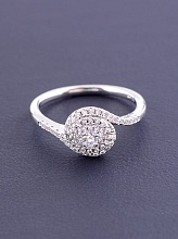 картинка Кольцо 'XUPING' Фианит (родий) от магазина Wolves