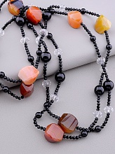 картинка Бусы Агат Чешский хрусталь 160 см от магазина Wolves